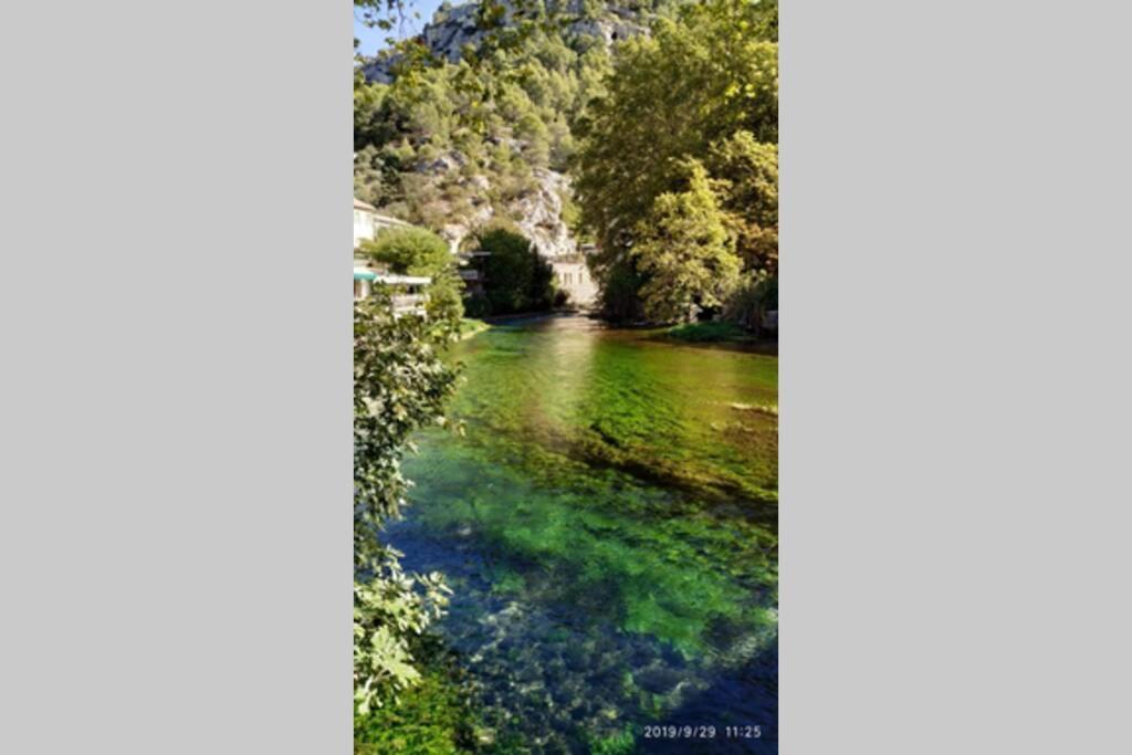Vue Panoramique Sur Le Chateau,Montagne Et Grottes Fontaine-de-Vaucluse Buitenkant foto